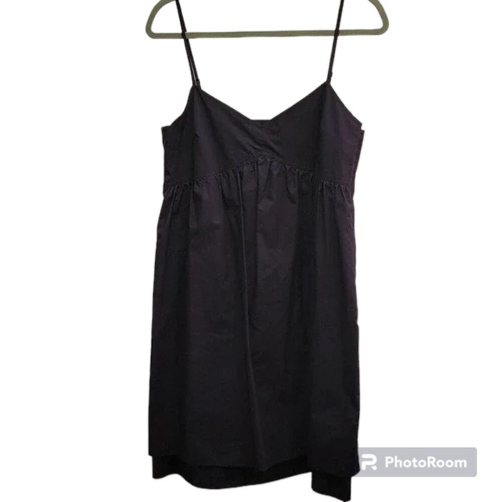 NWT Derek Lam 10 Crosby Navy Cotton Shift Slip Dress, 12